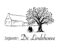 a logo for %22zorgboerderij de lindehoeve%22 is a blac